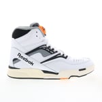 Reebok Pump TZ Mens White Leather Lace Up Lifestyle Sneakers Shoes