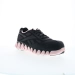 Reebok Work Zig Pulse RB321 Womens Black Wide Mesh Athletic Work Shoes