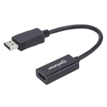 MANHATTAN Adapter cable DisplayPort DP to HDMI M/F 1080p Full HD 15cm black