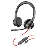 Poly Blackwire 8225 Premium Wired Headset – Active Noise Canceling – Hi-fi Stereo - Connect to PC/Mac - Certified for Microsoft Teams