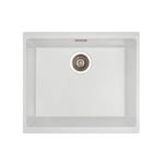 Cookology FIRENZE/WH Firenze Granite Composite Kitchen Sink - White