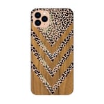 Coque Iphone 12 MINI effet bois leopard camouflage