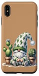 Coque pour iPhone XS Max Grumpy Cactus Dad Gnome With Succulent Pots For Cactus Lover