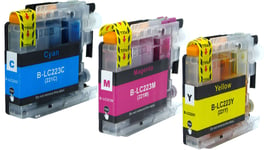 3 Compatible Ink Cartridges For Brother LC223 DCP-J4120DW DCP-J562DW MFC-J4420DW