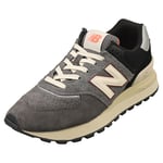 New Balance 574 Unisex Casual Trainers in Grey Black - 8.5 UK