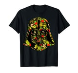 Star Wars Darth Vader Helmet Tropical Flower Fill T-Shirt