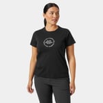 Helly Hansen Core Graphic T-skjorte Dame Svart Xs