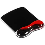 Kensington Duo Gel Mouse Pad with Wrist Support 62402 Black, Red