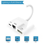 Lightning-mikrofoni-äänikaapeli Aux Jack Dual USB Hub HDMI-sovitin 4K AV TV OTG Lataus iPhone 12/11Pro/11/XS//X/8/iPad~30202