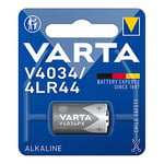 Pile alcaline V4034PX / 4LR44 6 V (Blister 1 unité) Ø13 x 25,2 mm, idéale pour Les appareils Qui nécessitent durabilité et Performance fiable. Puissance compacte pour Vos Gadgets.