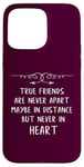 Coque pour iPhone 15 Pro Max Best Far Apart Friends BFF : longue amitié au-delà de la distance