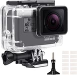 Boîtier Etanche Pour Gopro Hero 5/6/7, Boîtier Plongée Etanche De 60 M Avec Mont Thumbscrew Et 12 Insert Anti-Buée Accessoires Kit Pour Gopro Hero 5/6/7 Caméra D'Action Noire