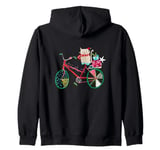 Christmas Cat Zip Hoodie