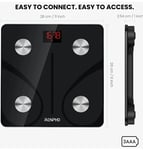 RENPHO Bluetooth Digital Smart Body Scale Bathroom Weight Scales Smartphone App