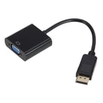 Câble adaptateur DP vers VGA DisplayPort mâle vers VGA femelle,convertisseur 1080P pour TV,ordinateur portable,ordinateur,budgétaire - Type Black #B