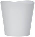 greemotion Petit pot de fleur blanc 12,5 cm - Pot pour orchidée - Pot de plante aromatique - Petit pot de fleur en plastique - Pot de fleur déco pour l’intérieur