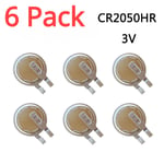 6x 3V 350mAh CR2050HR/S Tire Pressure Monitoring High Temperature Button Battery