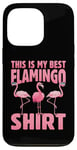 Coque pour iPhone 13 Pro C'est ma meilleure chemise en forme de flamant rose - Pink Flamingo