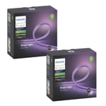 Philips Hue - 2x Lightstrip Outdoor 2m - White & Color Ambiance  - Bundle