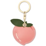 AXFEE Airtag Porte Clé, Mignon PU Étuis pour Apple AirTag, Portable Key Finder pour Clés Enfants Animaux de Compagnie, [ Porte- Clés Contrôle d'Accès] (Airtag Non Inclus) (Façon Pêche)