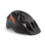 Met Casque ELDAR Noir Orange M(52-57) Cyclisme Mixte Adulte, Multicolore