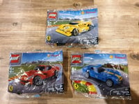 Lot 3 LEGO Ferrari Shell V-Power 250 Gto 40192 F12 Berlinetta 40191 - 512s 40193