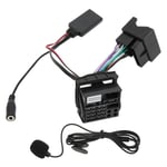 12-stifts Bluetooth 5.0 Aux-ljudkabeladapter Mikrofon Handsfree Ersättning för Peugeot 207 307 407 308