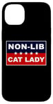 Coque pour iPhone 14 Plus Non-Lib Cat Lady – Funny Anti-Woke USA