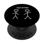 Nice Shoes Sarcasme Funny Stickman Stick Figure Sarcastique Pun PopSockets PopGrip Adhésif