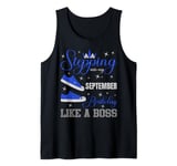 Stepping Into My September Birthday Like a Boss Bday Party Tank Top