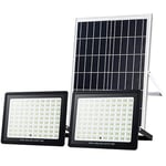 FEIGER Solar Powered Floodlights Solar Flood Lights Outdoor LED Lights Solar Powered Floodlights for Yard, Garage, Warehouse, Parking Lot, Garden, Waterproof Super Bri