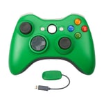 Manette Sans Fil Compatible Xbox 360 Avec Récepteur, Double Vibration Design Ergonomique Amélioré Manette De Jeu Pour Xbox 360 / Pc Windows 7/8/10