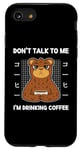 Coque pour iPhone SE (2020) / 7 / 8 Bear Don't Talk To Me I'm Drinking Coffee Style japonais