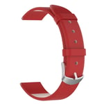Xiaomi Mi Watch / Garmin Vivoactive 4s/Vivomove 3S - Läderarmband 18 mm Röd