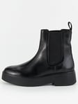 Tommy Hilfiger Leather Ankle Chelsea Boots - Black, Black, Size 37, Women