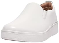 Fitflop Femme Rally Leather Slip on Skate Sneakers Basket, Urban White, 56 EU