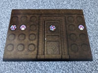 4th Doctor Who TARDIS Secondary Classic Control Wall Roundel Circle Wooden Room