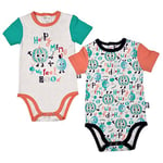 Lot de 2 bodies manches courtes bébé garçon Feel Good - Taille - 3 mois (62 cm)