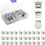 30Pcs Mini connecteurs USB Type B Femelle, 4 Broches, connecteur Dip à Angle Droit