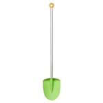 Fiskars Bêche pour Enfants, longueur : 91 cm, Lame en plastique/Manche en aluminium, vert/orange, MyFirst Fiskars, 1001420