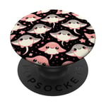 Motif raie manta mignon kawaii PopSockets PopGrip Interchangeable