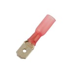 Connect Red Heat Shrink Male Push-on Terminal 6.3mm 25pc 30166