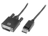 Cable DisplayPort 1.2 male DVI-D male 5m noir