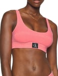 Calvin Klein Womens KW0KW01753 CK Authentic Bralette Bikini Top - Pink Elastane - Size 8 UK