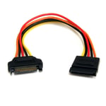 StarTech.com 8in 15 pin SATA Power Extension Cable - 8 SATA power Extension Cabl