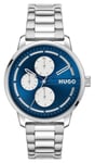 HUGO 1530386 Men's #Stamp (44mm) Blue Dial / Stainless Steel Watch