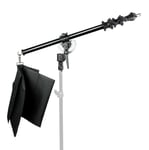 Extendable Boom Arm with Horseshoe Style Metal Hinge Bracket Sandbag 66cm-160cm