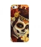 Coque Iphone 7 PLUS Iphone 8 PLUS Mort 33 calavera mexicaine fleur tatoo or