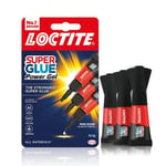 Loctite Mini Trio Super Glue Gel for High-Quality Repair for All Materials, 3x1g