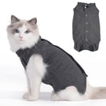 Axcimond Cat Recovery Suit Cat Body Suits for Medical Spay Surgical Cat Suit Kitten Bodysuit Post Surgery Cat Onesie Surgery Recovery Suit Cat Clothes After Surgery Recovery Collar & Cone Alternative